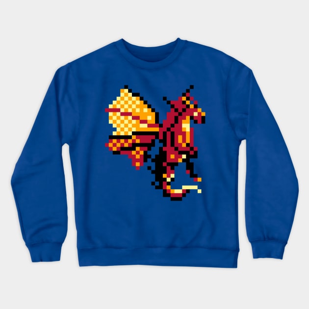 Dragon Pixel Art Crewneck Sweatshirt by ninonino